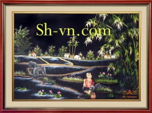 乡村风景画手工刺绣＝鄉間情懷　67＝SHVN 1167 - 65cm x 70cm